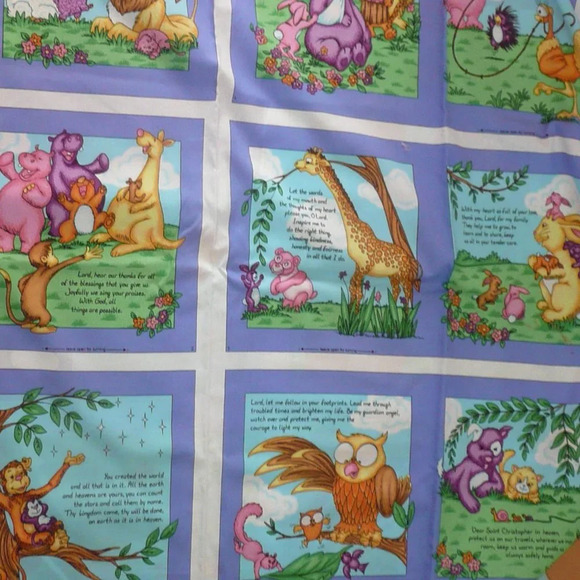 Fabric Panel Cut & Sew Cranston 'First Book of Faith' Quilting Sewing Cotton - Picture 5 of 5
